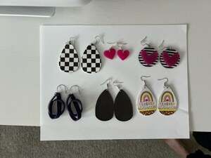 Lot of 6 Pairs of Earrings